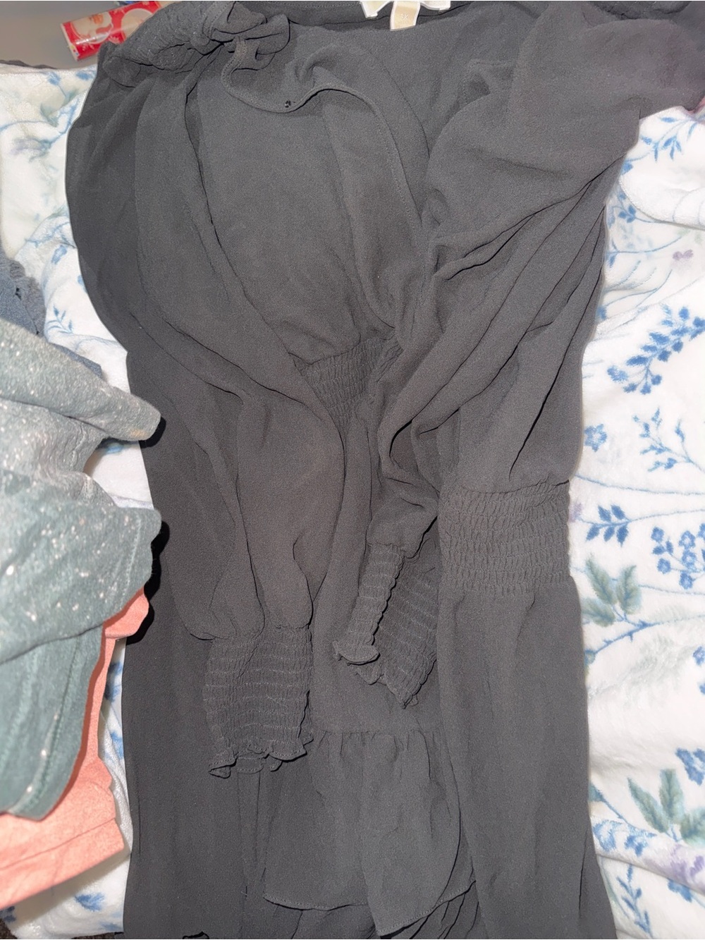 Michael Kors plus size 3x solid tie faux wrap dress